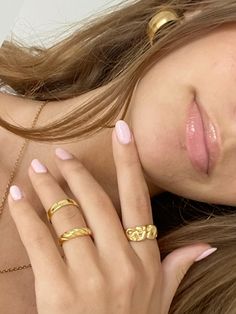 jewelry inspo 🐆 Jewelry Inspo, Cute Jewelry, Lifestyle, Nails, Gold, Beauty, Quick Saves