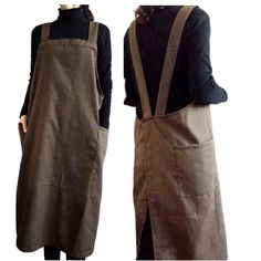 PRICES MAY VARY. (Versatile and Convenient Design): Simple yet versatile, this apron can be worn loosely for various activities like a quick run to the store or during DIY projects. Easy to put on and take off, perfect for your busy lifestyle. (Smart Storage with Pockets And (Comfortable X-Shaped Silhouette): Featuring pockets on both sides, this apron ensures secure storage for your essentials, whether it's your smartphone or small tools. Stay organized and keep everything at your fingertips.Th Beige Apron, Man Kitchen, Cleaning Apron, Apron Women, Garden Apron, Cotton Apron, Kitchen Apron, Womens Aprons, Apron Dress