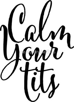 Calm Your Tits Hand Lettering Dope Quotes, Cricut Creations, Cricut Projects Vinyl, Cricut Vinyl, Silhouette Projects, Funny Signs, Vinyl Designs, Svg Quotes