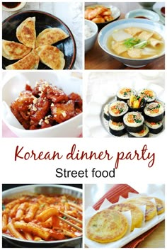 korean dinner party street food is an easy way to make it special for the family