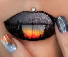 Lip Art Inspired by Rogue One: A Star Wars Story ☄️ Makeup Materials, Lips Design, Rogue One, Makeup Tricks