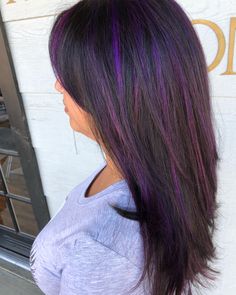 PURPLE!  fun little change to her blank palette! #hair #haircolor #haircut #roottap #colormelt #naturalroot #shadeseq #highlights #blonde #babylights #faceframinghighlights #rootedblonde #balayage #oldtowntemecula #murrieta #temeculahair #murrietahair #laurynjoneshair #temecula #Randco #randcohair #oribe #temeculahairstylist #purplehighlights #joicointensity #joico #amethyst #purplehair #laurynpaulhair Purple Babylights, Blonde Babylights, Old Town Temecula, R And Co, Highlights Blonde, Purple Highlights, Nail Stuff, Colour Ideas, Color Melting