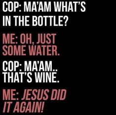 a black and red poster with the words cop mam what's in the bottle?