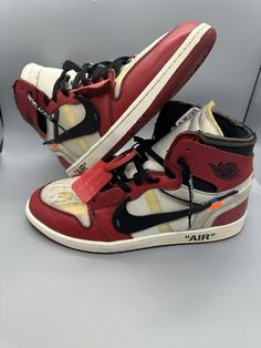 Welcome to my eBay store! Jordan 1 x Off-White 'Chicago' Condition: Worn. No insoles, or any additional laces, box, or zip tie. Size 14 100% Authentic Guaranteed. Sneakers will ship to eBay authentication center before shipping to you. Thank you for shopping with me! Please message me for any questions, and view my recent feedback! My customers are my top priority, buy confidently! Check out my eBay store, I have hundreds of highly desired sneakers! Brands include Jordan, Nike, Adidas, and a few designers! Jordan 1 Off White, Off White Virgil Abloh, Sketchbook Art, Zip Ties, Nike Air Jordan 1, Virgil Abloh, Jordan 1 Retro, Top Priority, Sketchbook Art Inspiration