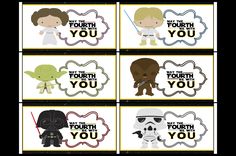 star wars printables with the names of each character