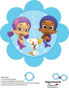 an advertisement for the children's television show bubble bob and bubbles, featuring two cartoon characters