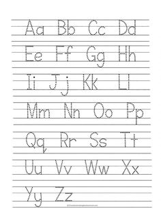 the alphabet is lined up and ready to be made into an adult sized handwriting book