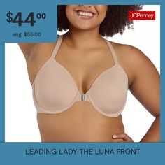 Introducing The Luna: your new go-to bra that's all about style and convenience! With its front-closure, getting dressed has never been easier. The underwire gives you that perfect lift and natural shape, while the lightly padded, molded cups provide a smooth, seamless look under any outfit. Enjoy full coverage and a touch of elegance with the smoothing sheer mesh detail at the center back. The Luna is here to make you feel effortlessly chic and supported all day long!Bra Type: Underwire, Racer… Long Bra, Getting Dressed, Racerback Bra, Bra Types, Plunge Bra, Full Figured, Padded Bras, Natural Shapes, Get Dressed