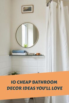 10 Cheap Bathroom Decor Ideas You’ll Love Cheap Bathroom Decor, Home Sanctuary, Cheap Bathroom, Multipurpose Furniture