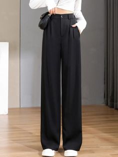 Comes a little smaller than what size says Formal Pants Women, Chic Office Wear, Trousers Baggy, Korean Pants, Formal Pant, Cargo Pants Outfit Women, Ladies Trousers, Fall Outfits Y2k, 2024 Spring Summer