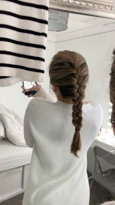 loose french plaited hairstyle Loose French Braids, Hair Styels, Plaits Hairstyles, Fairy Hair, Hairstyles For Short Hair, French Braid, Hairstyles For Women