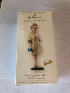 the packaging for an evening splendor doll