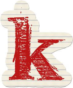 K Alphabet Notebook, Scrapbook Letters, The Letter K, Alphabet Letters Design, Alphabet Songs, Magazine Collage, Alphabet Clipart, Architecture Drawing Art, Monogram Alphabet