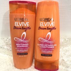 Loreal Paris Elvive Dreamlengths Shampoo And Conditioner For Damaged Hair 12.6 Fl Oz Each Loreal Paris Conditioner, Elvive Shampoo And Conditioner, Shampoo And Conditioner For Frizzy Hair, Loreal Shampoo And Conditioner, Loreal Paris Shampoo, Loreal Conditioner, Loreal Paris Feria, Elvive Shampoo, Loreal Shampoo