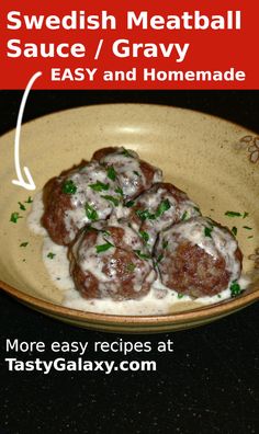 swedish meatball sauce / gravy easy and homemade