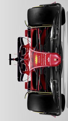 the new ferrari formula car is shown from above