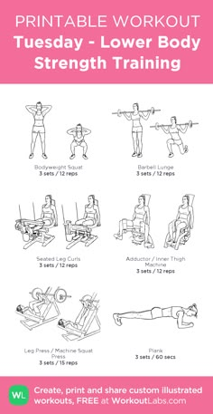 the printable workout poster shows how to do an exercise with your arms and legs