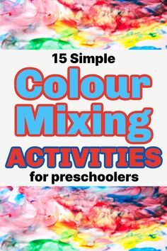 There are so many fun ways to teach colours, especially with these colour mixing activities for preschoolers, which include colour mixing experiments and colour mixing art ideas. Find out how to teach primary and secondary colours in a fun way. Color mixing activities preschool; colour mixing art activities for kids; colour mixing eyfs; teaching colors to preschoolers. Mixing Activities Preschool, Colour Mixing Eyfs, Colour Activities Eyfs, Colour Mixing Activities, Color Mixing Activities, Adapted Art, Color Activities For Toddlers, Sensory Activities For Preschoolers