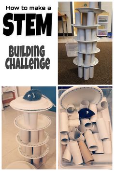 Simple Stem Activities, Stem Activities Kindergarten, Stem Building, Kindergarten Stem, Elementary Stem Activities, Building Challenge, Steam Ideas, Stem Elementary, Preschool Stem