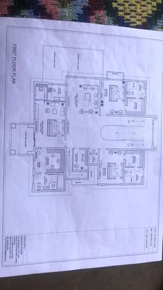 a blueprint shows the floor plan for an apartment complex, which is currently under construction