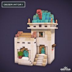 an image of a house made out of lego blocks with the words desserrutory on it