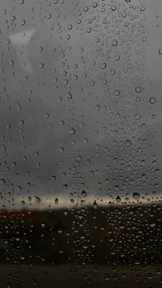 raindrops on the window as seen from an airplane