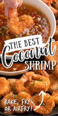 the best coconut shrimp bake, fry or air fry with this easy to make recipe