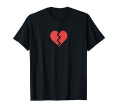 PRICES MAY VARY. Broken Heart tee for the heartbroken or broken hearted. A cute, simple, tshirt that can be worn daily for your OOTD. A simple graphic tee that can be worn at school, work, field trips, events, parties. A perfect gift for your coworker or friend. A perfect tee to gift for the person who has been recently broken hearted. A simple graphic tee that is fashionable and cute. A chic, simple, minimalist every day wear. Lightweight, Classic fit, Double-needle sleeve and bottom hem Trendy Heart Graphic T-shirt As Gift, Heart Shaped Graphic T-shirt For Valentine's Day, Heart-shaped Graphic Print T-shirt For Valentine's Day, Valentine's Day Heart Graphic Tee, Valentine's Day Heart-shaped Graphic Tee, Heart-shaped T-shirt For Valentine's Day, Broken Hearted, Heart Tee, Heart Graphic