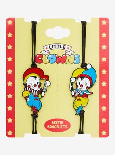 Little Clowns Best Friend Cord Bracelet Set | Hot Topic Silly Goofy, Clowning Around, Tall Hoodies, Cord Bracelet, Swim Fashion, Guitar Strap, Cord Bracelets, Swim Accessories, Sweaters And Jeans