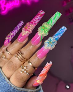 Nail Candy, Really Cute Nails, Rainbow Nails, Cute Nail Designs, Nails Inspo, Dope Nails