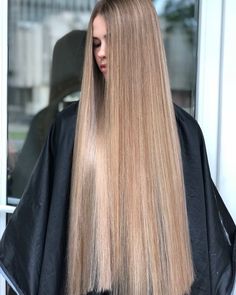 Straight Silky Hair, Hairdo Braid, Fashion Haircut, Silky Straight Hair, Long Shiny Hair, Extremely Long Hair, Long Face Hairstyles, Straight Blonde Hair, Really Long Hair