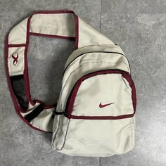 Nike Sling Bag, Bag On Shoulder, Sling Bag Outfit, Vintage Sling Bag, 2000s Bags, Nike Bag, One Strap Backpack, Sling Bags Women, Stylish School Bags