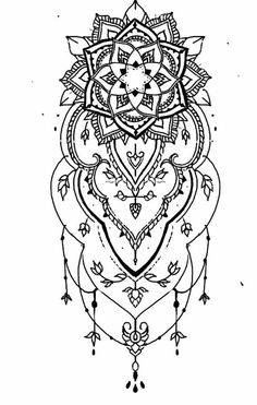 a drawing of an intricate design with arrows and stars on it's back side