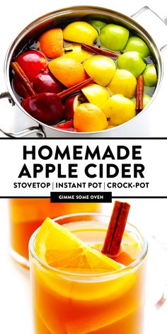 an image of homemade apple cider recipe