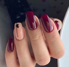 February Nails, Heart Nail Art, Red Nail, Heart Nails, Funky Nails, Chic Nails, Manicure E Pedicure