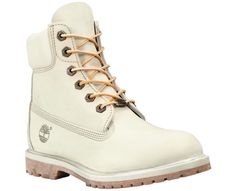 Women's 6-Inch Premium Waterproof Boot White Timberland Boots, Stylish Snow Boots, Timberland Women, Mine Mine, Clothing Optional, Boots White, Dress Attire, Hiking Boots Women, Timberlands