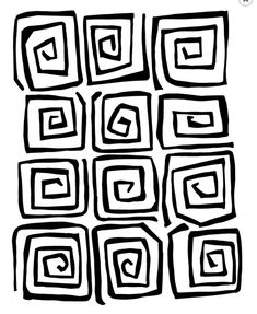 black and white squares are arranged in the shape of rectangles on a white background