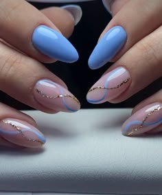 Lilac Nails Design, Basic Nails, Almond Acrylic Nails, Oval Nails, Short Acrylic Nails