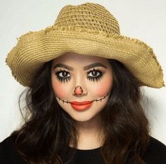 Halloween Makeup Diy Easy, Meme Costume, Kids Nails, Diy Scarecrow