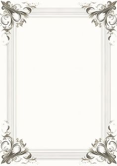 an ornate frame with scrolls and swirls on the edges is shown in this image