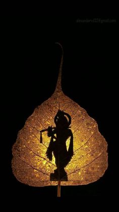 the silhouette of a woman holding an umbrella in front of a black background at night