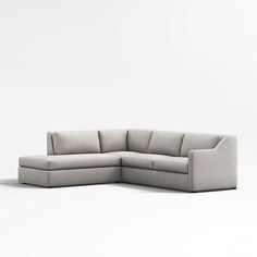 Notch 3-Piece Left-Arm Bumper Sectional Sofa + Reviews | Crate and Barrel Crate And Barrel Sectional, Couches Living, Comfortable Sectional, Double Chaise Sectional, Bumper Sectional, Sofa Review, Crate Barrel, Sectional Sofa Couch, Living Room Sectional