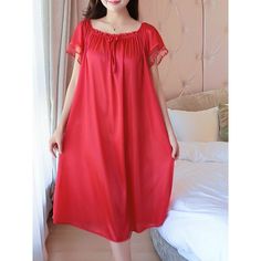 Pink Women's Casual Dress Summer Dress Midi Dress Polyester Sexy Dressy Patchwork Color Block Round Neck Party Home Light Pink Black Summer Spring One-size Night Dress Online, Summer Dress Midi, Maternity Nightgown, Casual Dress Summer, Midi Dress Summer, Dress Midi, Polyester Dress, Casual Summer Dresses, Types Of Dresses