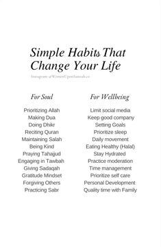 the cover of simple habit that change your life, which includes four words in different languages