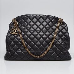 Size Length: 13.00 In Width: 6.50 In Height: 10.00 In Drop: 9.00 In The Chanel Black Quilted Lambskin Leather Just Mademoiselle Large Bowling Bag Features Quilted Lambskin Leather In The Signature Diamond Stitch Pattern With Interlocking Cc Logo Charm. With Ample Room To Carry Your Essentials And Comfortable Shoulder Strap This Bag Is A Must For Any Collection. Modern Black Quilted Shoulder Bag, Luxury Black Quilted Bag, Black Quilted Top Handle Shoulder Bag, Black Leather Bag With Diamond Quilting, High-end Black Quilted Bag, Bowling Bags, Diamond Stitch, Black Quilt, Chanel Black