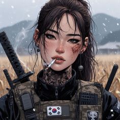 Female Mafia Art, Yakuza Anime, Apocalypse Character, Punk Style Outfits, Manga Girls, Piskel Art, Marvel Superheroes Art, Characters Inspiration Drawing, Dope Makeup