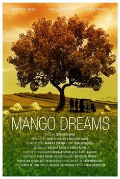 the movie poster for mango dreams, with an image of a tree in the background