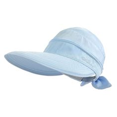 65% Cotton, 35% Polyester Imported Hook And Loop Closure Hand Wash Only [2 In 1 Sun Hat ] - Features A Zipper That Removes The Top Part Of The Hat Away From The Visor Section, So You Can Wear It Either As A Sun Hat To Cover Your Head Or Simply As A Wide Brim Visor. [Size Fit Most Person ] - Outdoor Hiking Hats Head Circumference: 22.8", Height:5", Brim: 4.5"; 4.5 Inches Large Brim, Effectively Keeps The Sun Rays Off Your Face, And Our Fishing Hat Can Be Adjusted With Its' Back Closure. [Light We Casual Sun Hat With Upf 50+ For Pool, Lightweight Visor Sun Hat For Spring, Blue Curved Brim Sun Hat For Vacation, Casual Sun Hat With Uv Protection For Pool, Light Blue Sun Hat With Curved Brim For Summer, Light Blue Sun Hat With Curved Brim For Beach, Blue Curved Brim Hat For Vacation, Blue Vacation Hat With Curved Brim, Upf 50+ Visor Hat For Pool