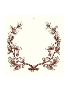 an ornate frame with flowers and leaves in brown ink on white paper by corbe