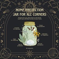 Ward Spell Jar, New Home Manifestation Spell, Witchcraft New Home, Home Warding Witchcraft, Pagan Spells Witchcraft, Home Warding Spell, House Guardian Witchcraft, Talk To Your House Witch, New Apartment Witchcraft